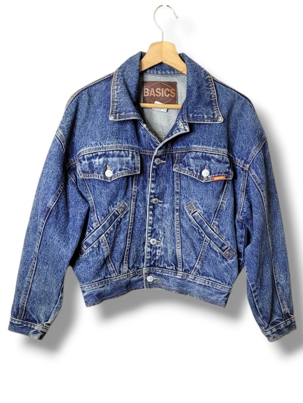 Jordache Vintage 90s Cropped Jean Jacket